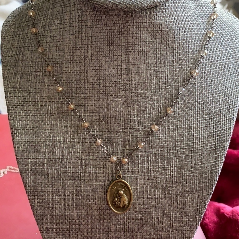 St. Anthony Beaded Necklace